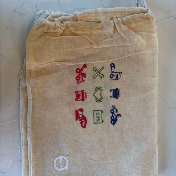 NWT Volvo Muslin Dust Cover Bags Drawstring Set of THREE Dustbags 14" x 10.5" - Picture 9 of 9